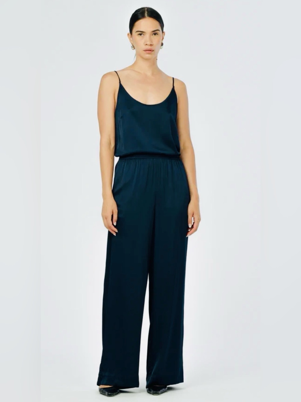 Paper Label True Satin Navy Pant M